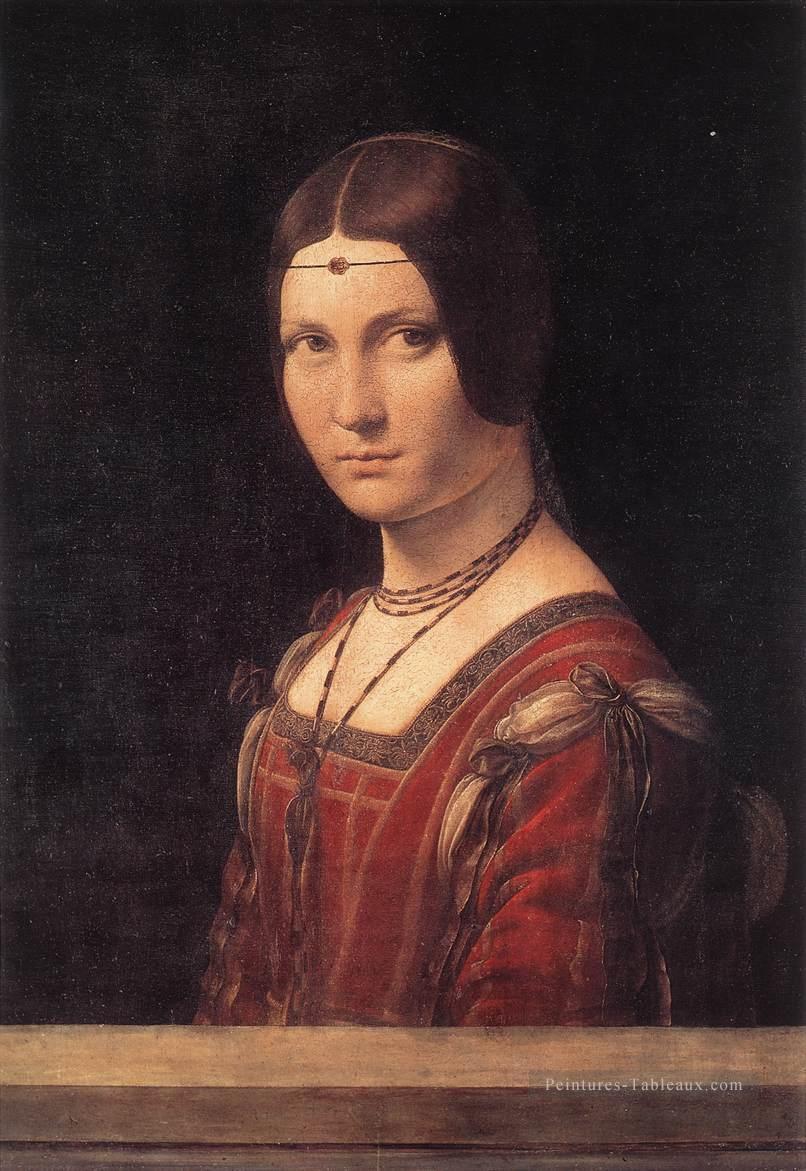La belle Ferronière Léonard de Vinci Peintures à l'huile